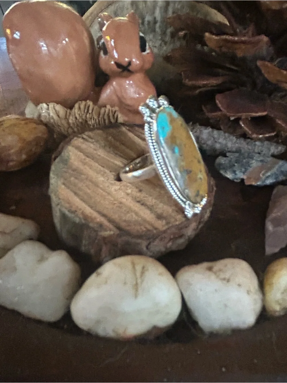 925 Sterling perfect for either or Fabulous Fox turquoise ring